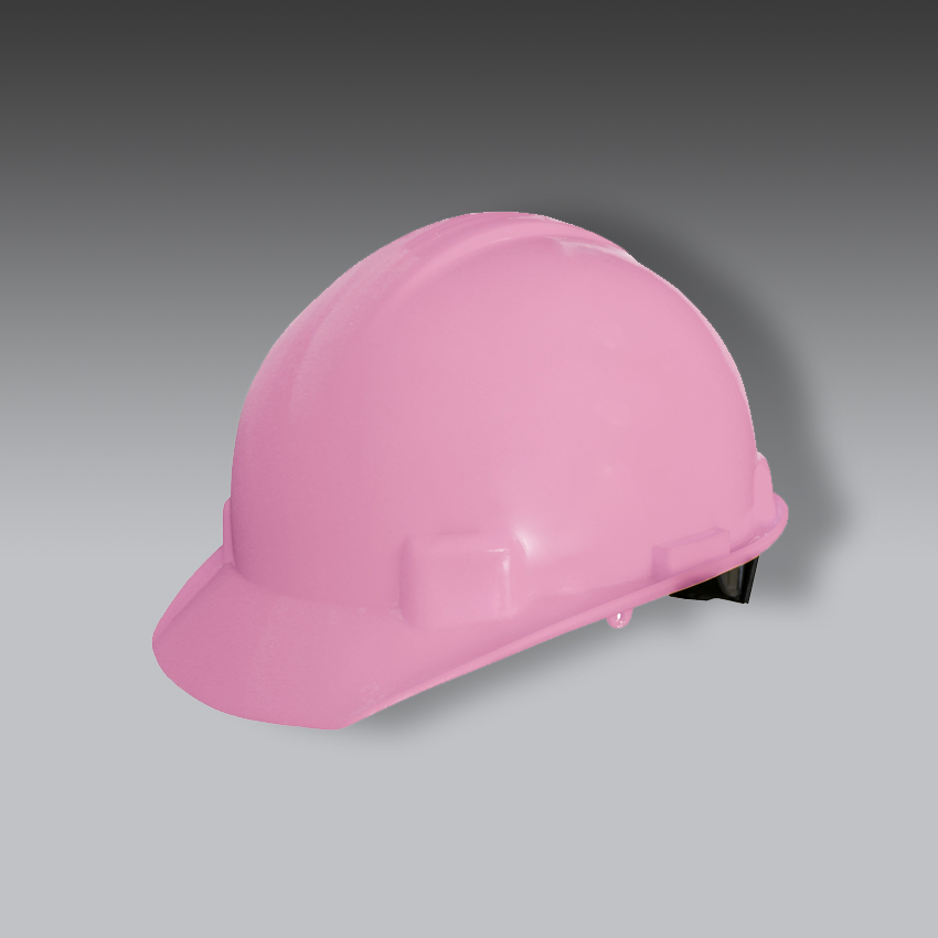 cascos para la seguridad industrial rosa tipo cachucha dielectrico con suspension textil 6 puntos y ajuste milimetrico modelo ww 2017rok marca jyrsa
