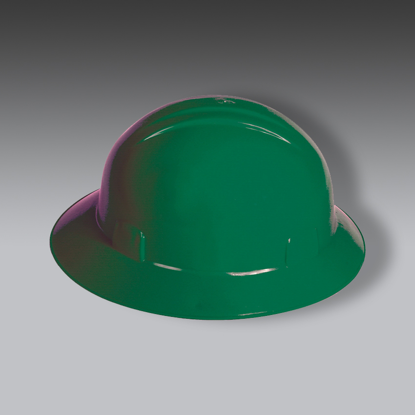 cascos para la seguridad industrial verde tipo ala ancha dielectrico modelo ww 2008amk marca jyrsa