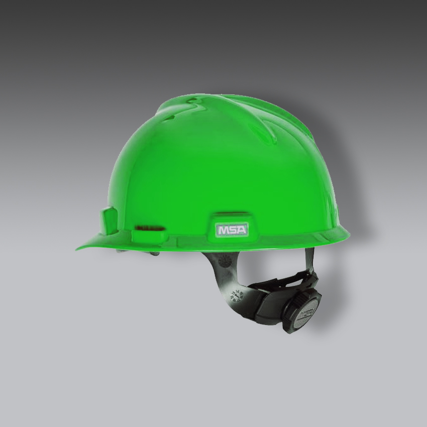 cascos para la seguridad industrial verde v gard modelo v guard hard marca msa