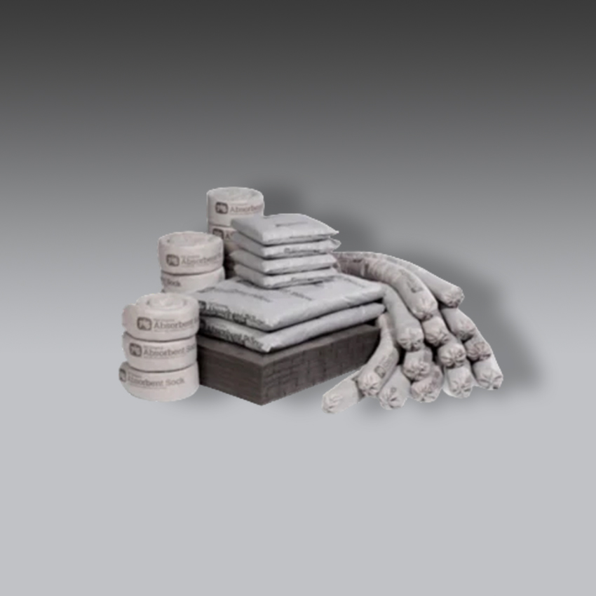 trajes para la seguridad industrial absorbentes en la caja de la estacion de trabajo pig modelo kit221 marca pig
