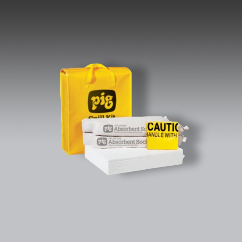 trajes para la seguridad industrial bolsa de respuesta antiderrames pig solo para aceites modelo kit420 marca pig