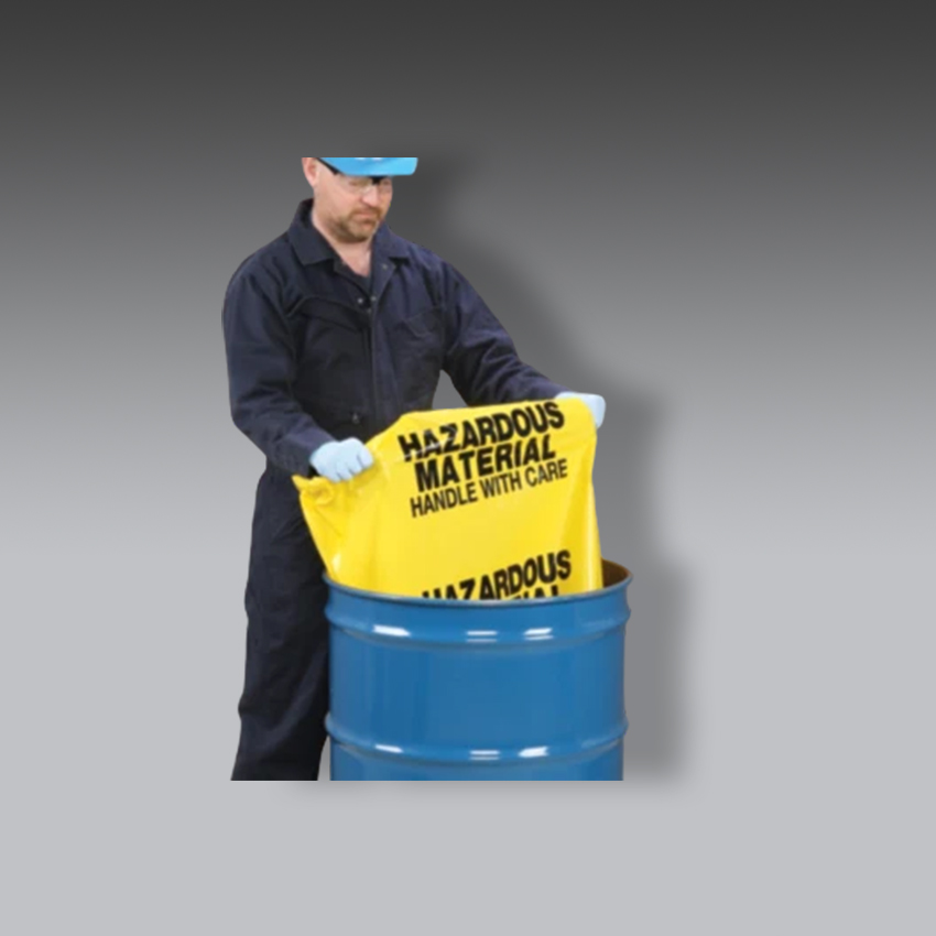 trajes para la seguridad industrial bolsas de desecho de polietileno modelo bag202 marca pig