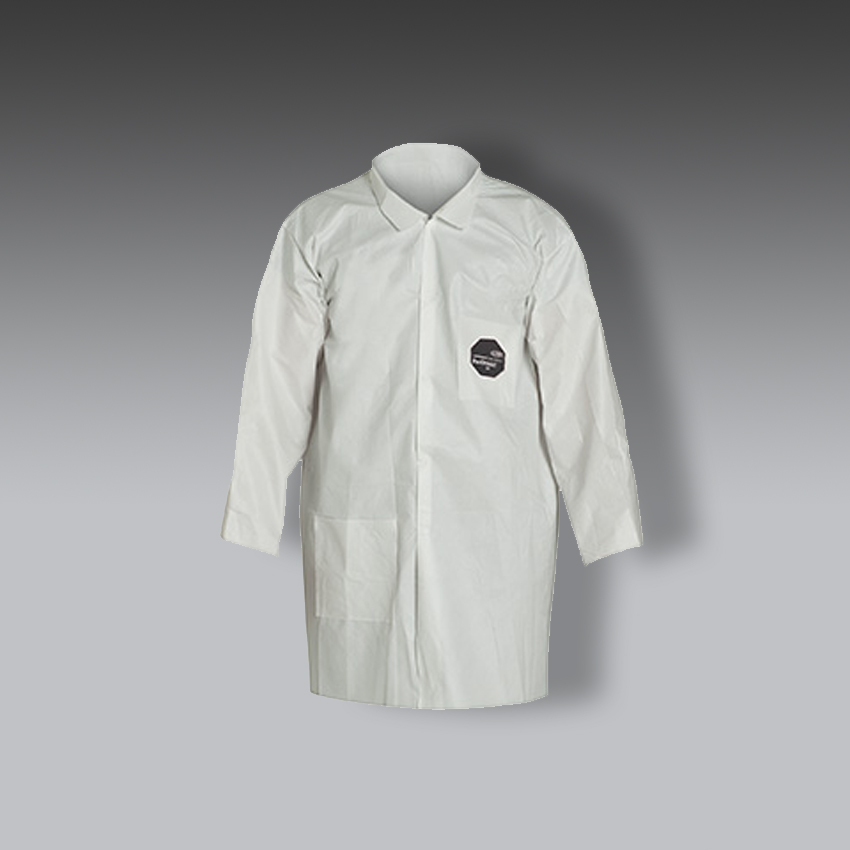trajes para la seguridad industrial dupont proshield 60 bata con cuello modelo ng212s marca tyvek