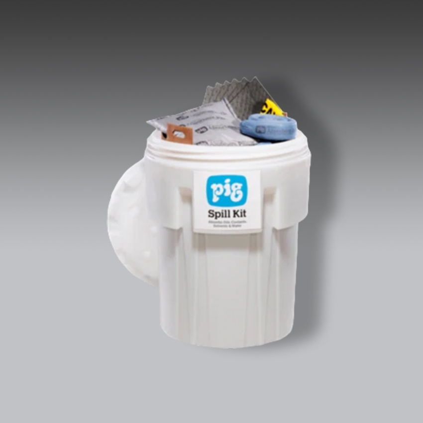 trajes para la seguridad industrial kit antiderrames en tambor de sobreempaque modelo kit202 marca pig