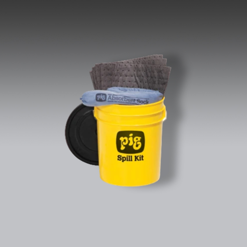 trajes para la seguridad industrial kit antiderrames pig en contenedor economico de alta visibilidad modelo kit2200 marca pig