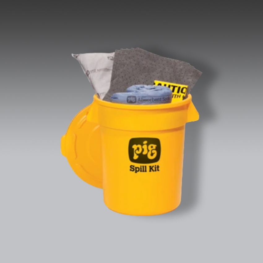trajes para la seguridad industrial kit antiderrames pig en contenedor economico de alta visibilidad modelo kit2300 marca pig