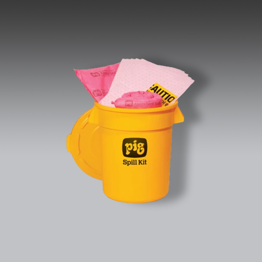 trajes para la seguridad industrial kit antiderrames pig hazmat en contenedor economico de alta visibilidad modelo kit3300 marca pig