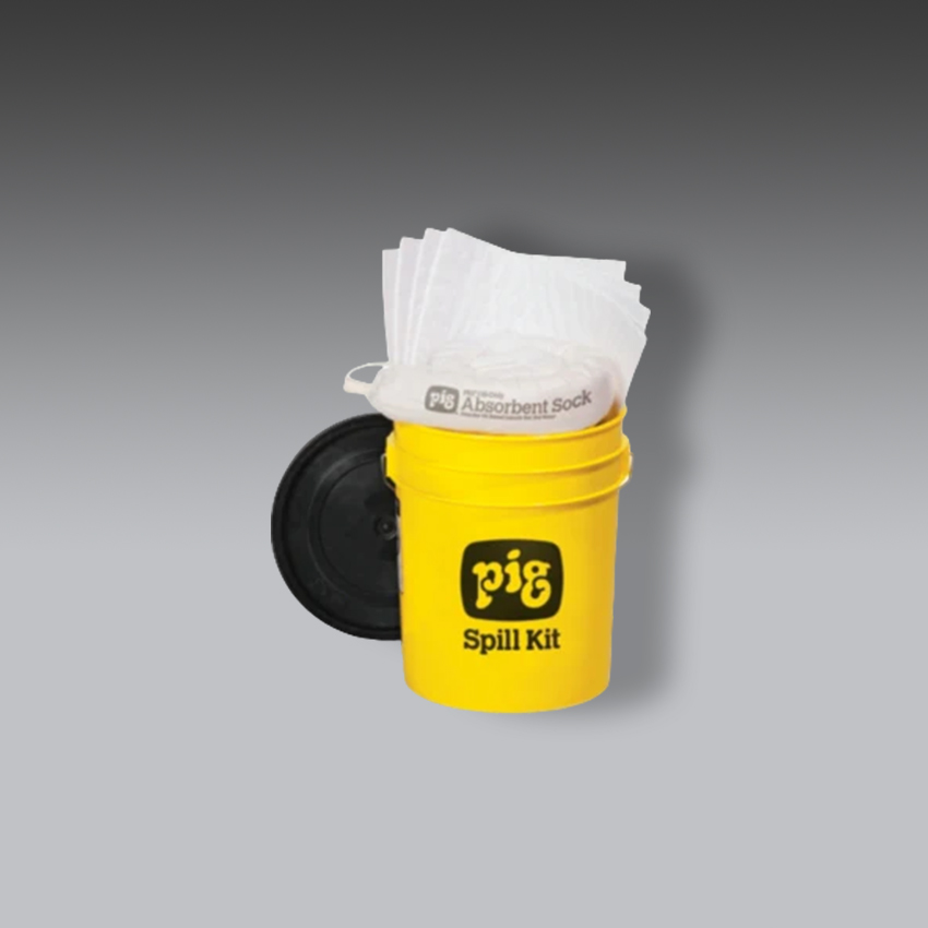 trajes para la seguridad industrial kit antiderrames pig solo para aceites en contenedor economico de alta visibilidad modelo kit4200 marca pig
