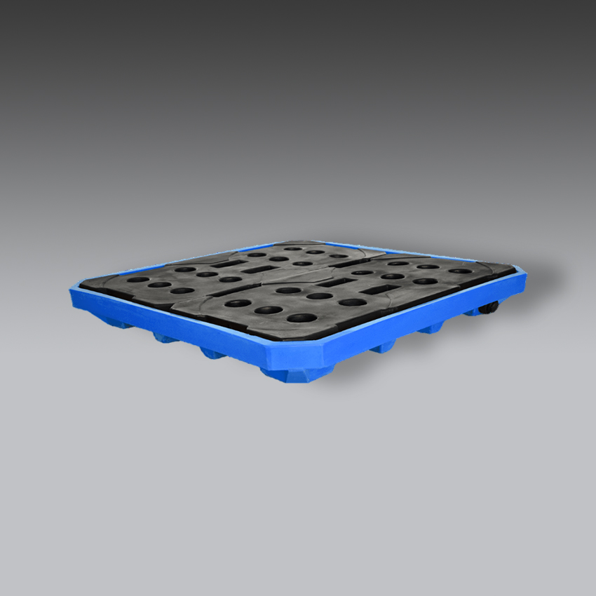 trajes para la seguridad industrial plataforma antiderrames whale p4 azul modelo whale p4