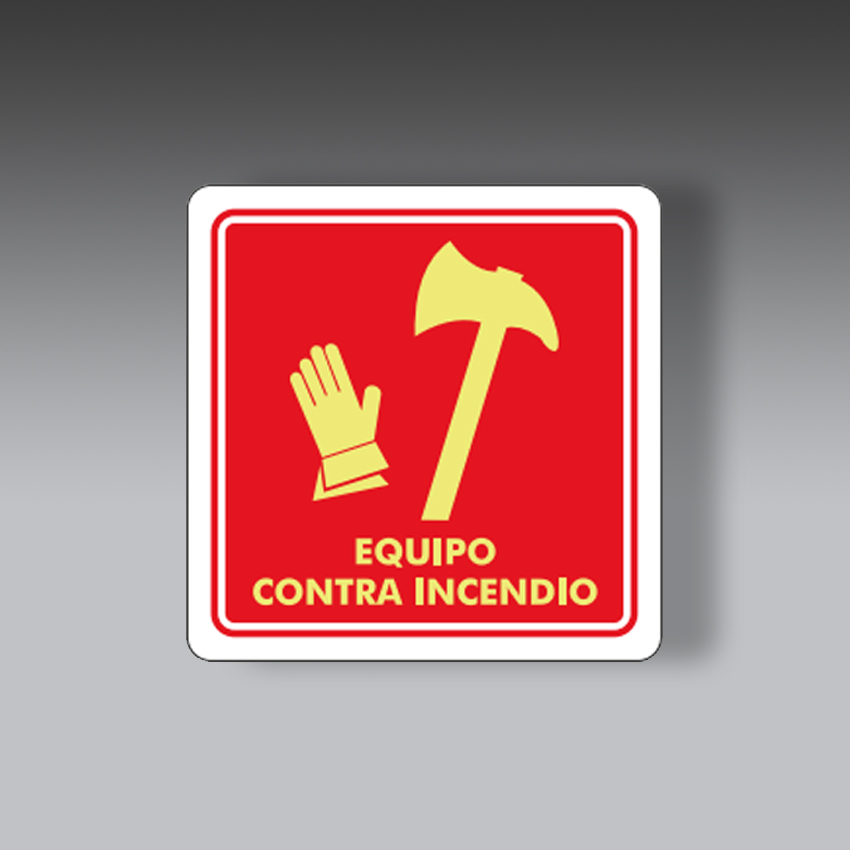 letreros para la seguridad industrial equipo contra incendio con texto modelo modelo 27 marca extinpar