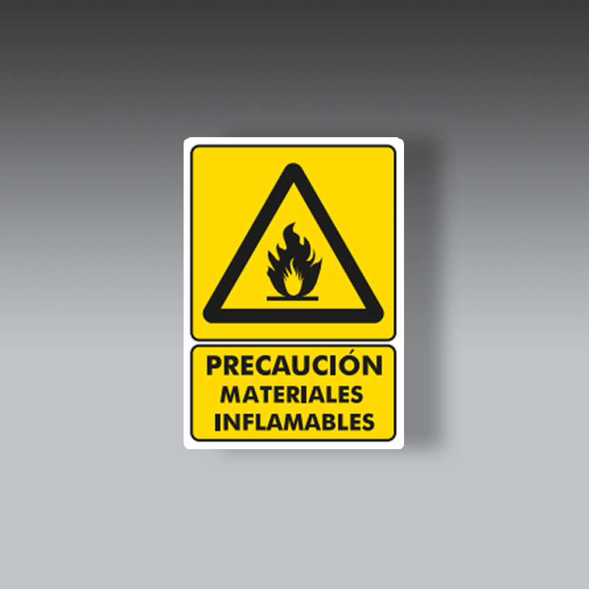 letreros para la seguridad industrial materiales inflamables modelo modelo 405 marca extinpar