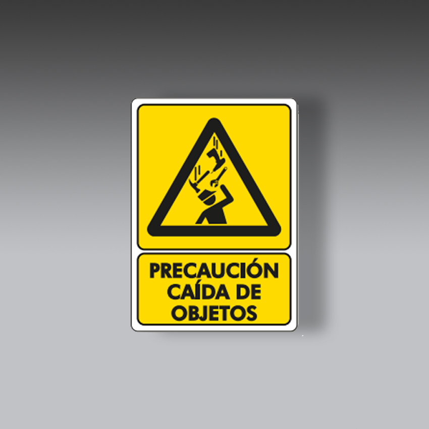 letreros para la seguridad industrial precaucion caida de objetos modelo modelo 475 marca extinpar