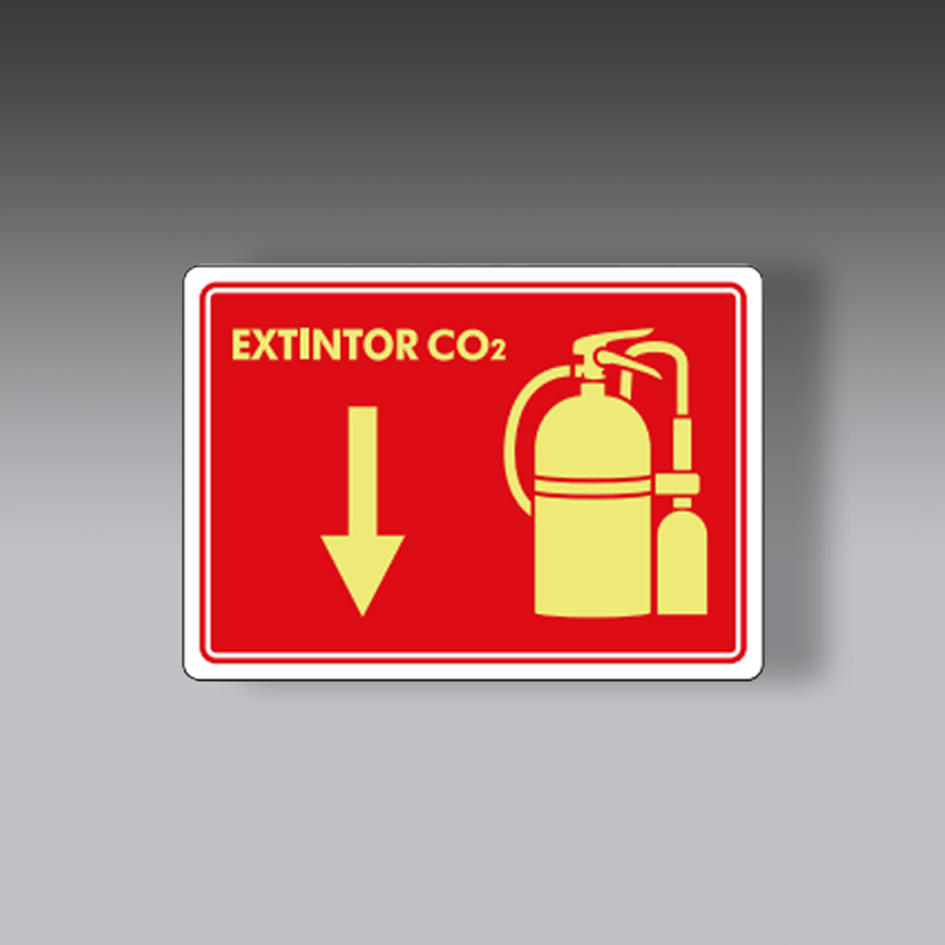 letreros para la seguridad industrial senalamientos de extintor una vista co2 modelo modelo 63 marca extinpar