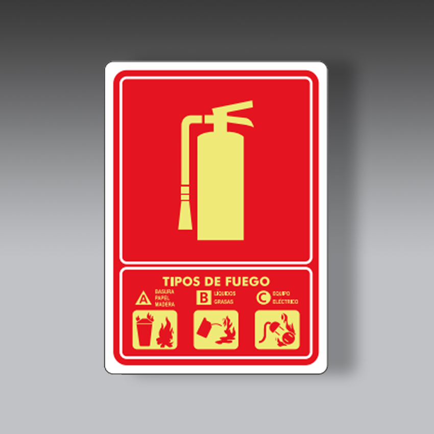 letreros para la seguridad industrial senalamientos de extintor una vista modelo modelo 10 marca extinpar