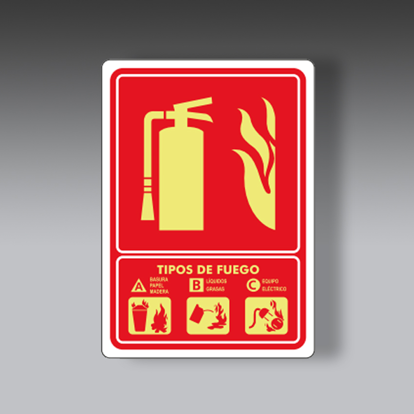letreros para la seguridad industrial senalamientos de extintor una vista modelo modelo 54 marca extinpar