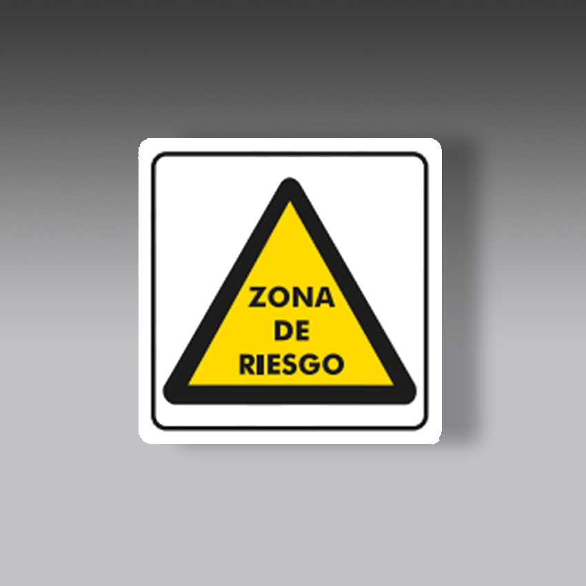 letreros para la seguridad industrial zona de riesgo modelo modelo 435 marca extinpar