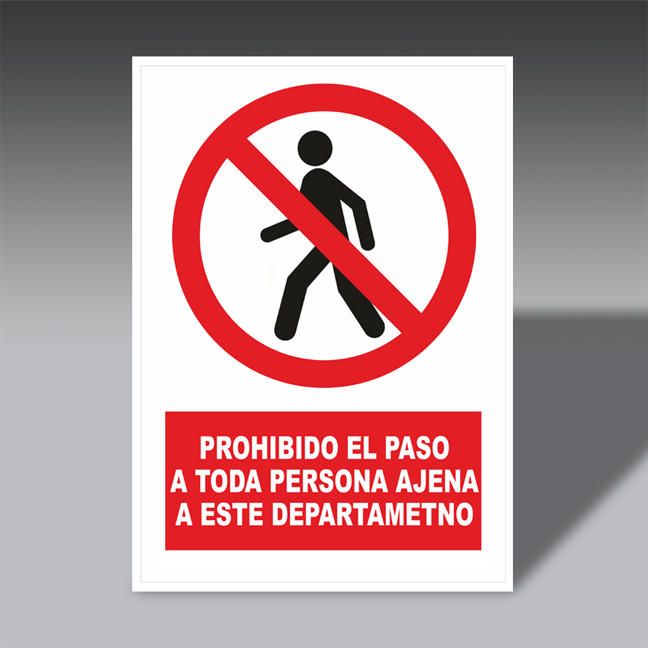 letreros prohibicion para la seguridad industrial LP NO PA letreros prohibicion de seguridad industrial modelo LP NO PA