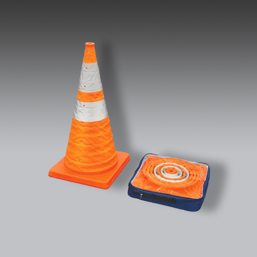 senalamientos viales para la seguridad industrial conos plegables 28 pulgadas iluminados modelo s 15586 marca uline